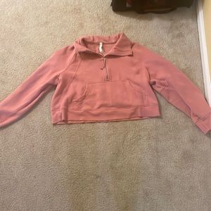 Pink Savannah lululemon scuba funnel neck